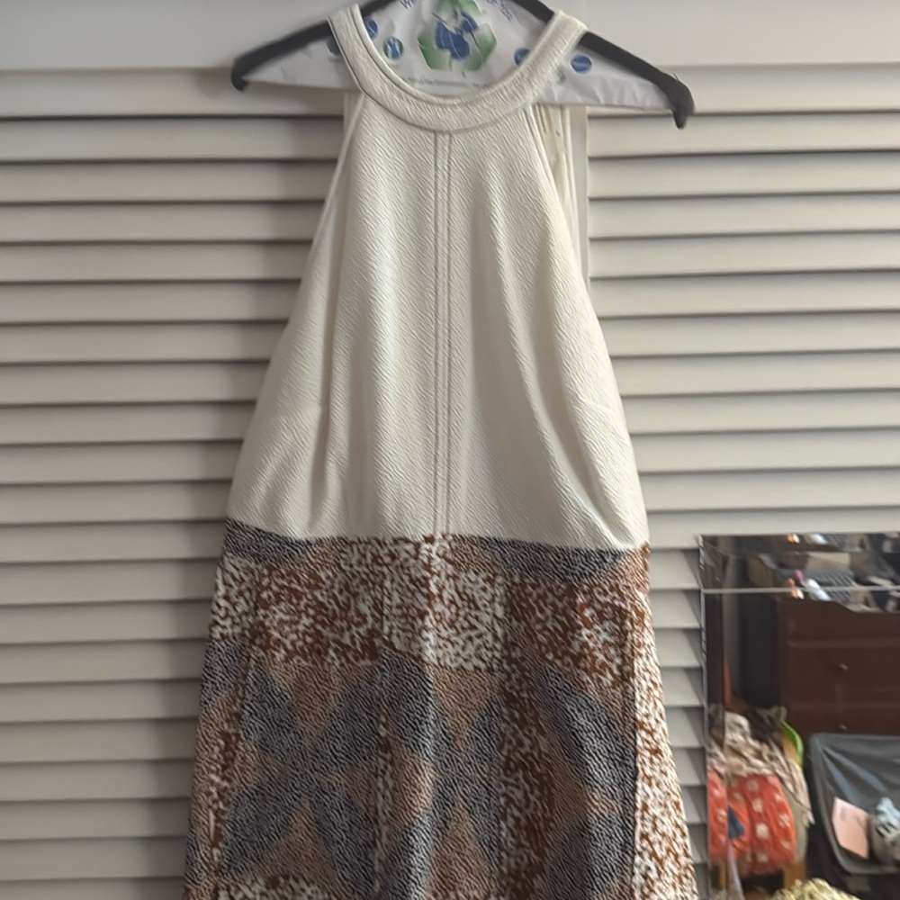 African inspired Anthropologie Halter Dress